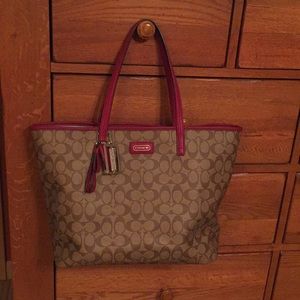 💝Coach signature C tote bag